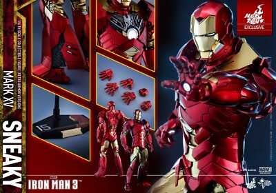 Hot Toys Iron Man Sneaky MK 15 Mark XV Retro Armor Exclusive New/Mint / SEALED!