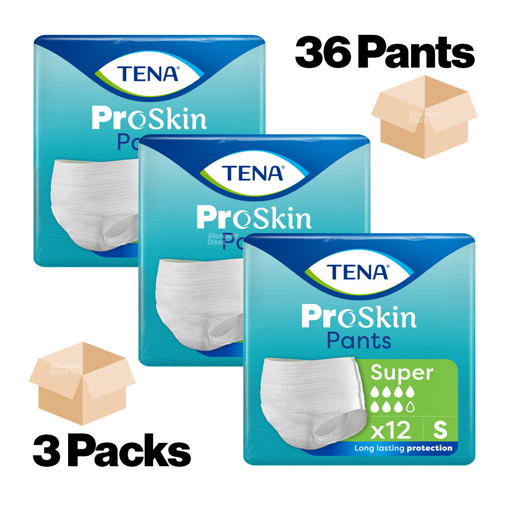 TENA ProSkin Pants Super Small - 4 Packs of 12 - Incontinence Pull Up Pants - Image 4