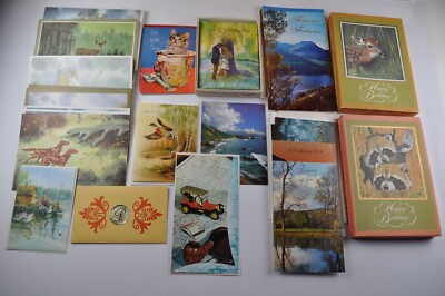Vintage Stationery LOT Large Assortment Masculine Assortment Dad 