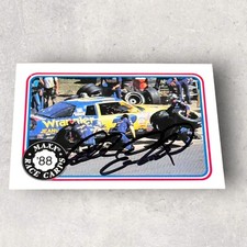 Dale Earnhardt NASCAR HOFer autographed card 1988 MAXX #38 VINTAGE RCR WRANGLER