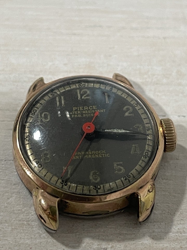 Montre Pierce Parashock Vintage - Automatique, Années 1940, Fonctionne