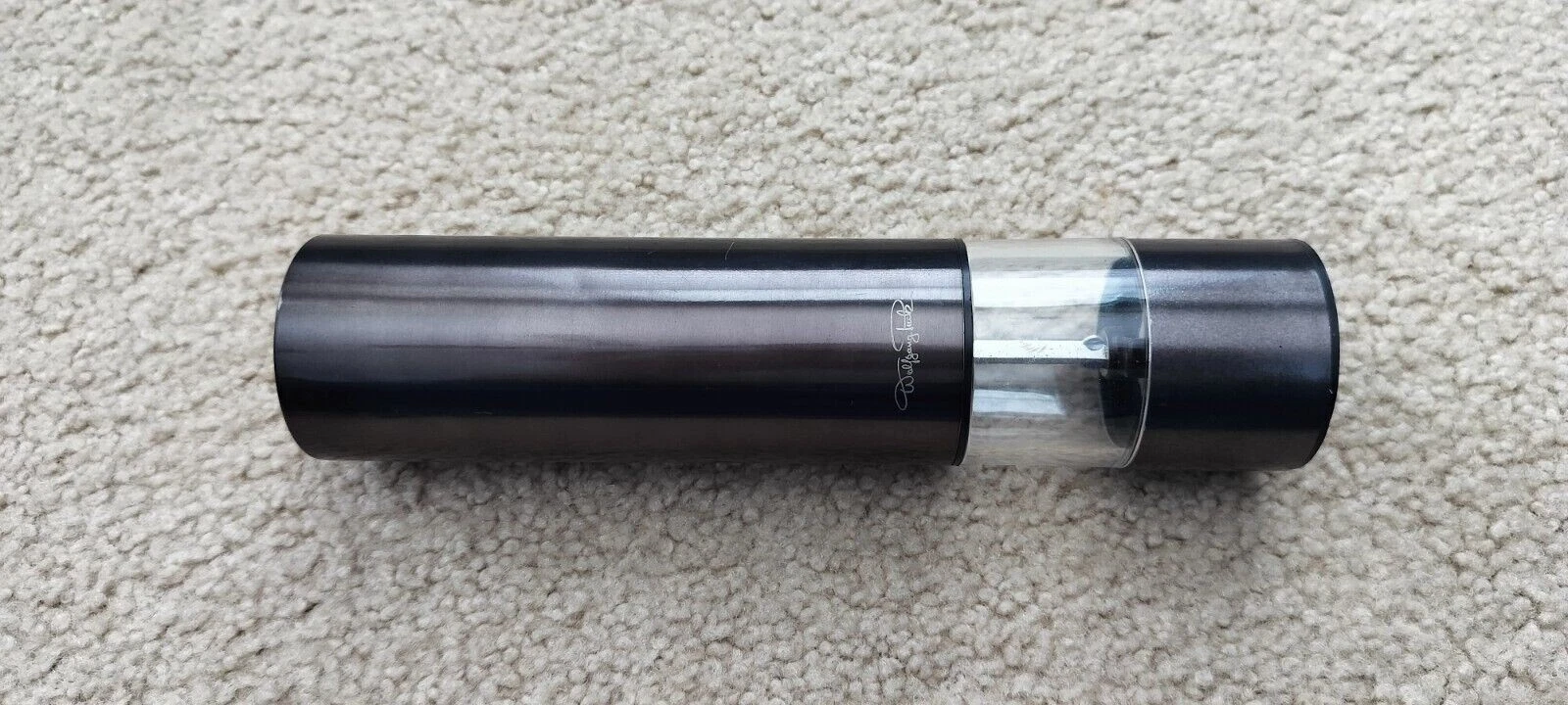 Wolfgang Puck Electric Salt OR Pepper Mill Black Stainless Steel Look