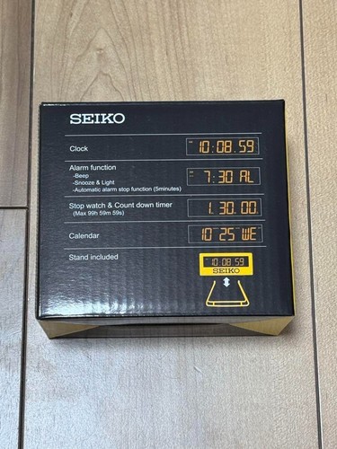 SEIKO Mini Sports Timer Clock Digital SQ815Y Free Shipping New Japan - Picture 7 of 8