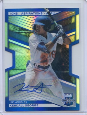 2023 Elite Extra Edition KENDALL GEORGE Die-Cut Signatures Aspirations Auto /94