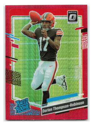 Dorian Thompson-Robinson 2023 Donruss Optic Red Hyper RC #225-CLE