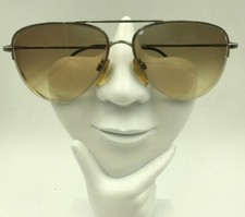 Vintage Vogue VO3318-S Silver Pilot Half-Rimmed Sunglasses Italy FRAMES ONLY