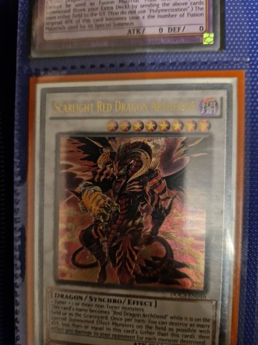 YUGIOH SCARLIGHT RED Dragon Archfiend PSA 10 DOCS-EN046 Ultimate Rare 1ère édition EUR 93,07