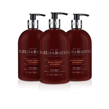 Baylis & Harding Black Pepper and Ginseng Hand Wash for Men 500 ml Pack of 3 ... 5.08 per litre