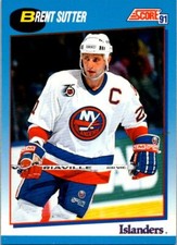 1991-92 Score Canadian Bilingual #463 Brent Sutter
