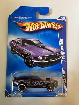 Hot Wheels 2009 Rebel Rides 8/10 Mustang Mach 1 144/190, purple