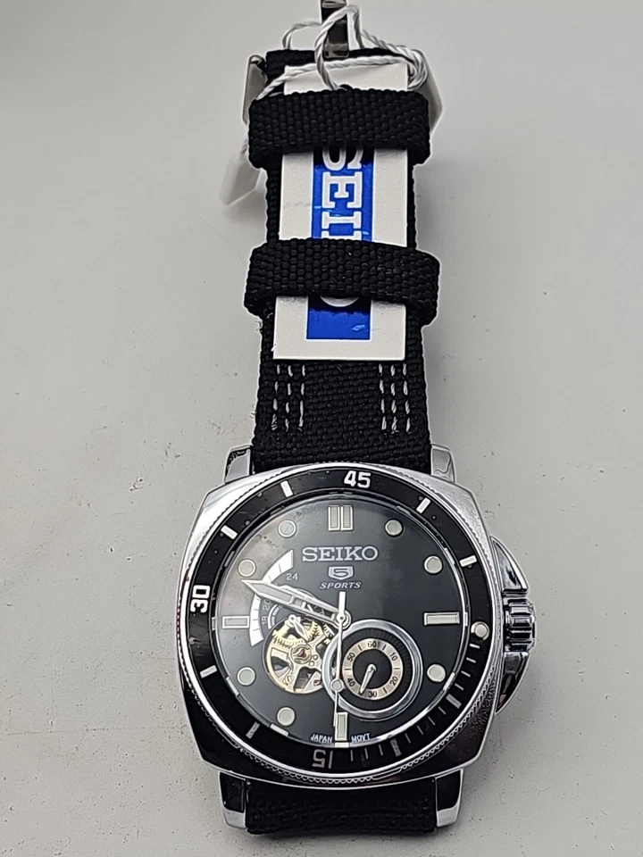 Seiko 5 sports new Automatic Skeleton watch 21 jewels - image 4 of 4