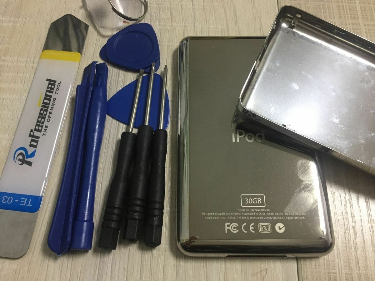 NEW Chrome Metal Back Case Housing Backplate for iPod Video 5th