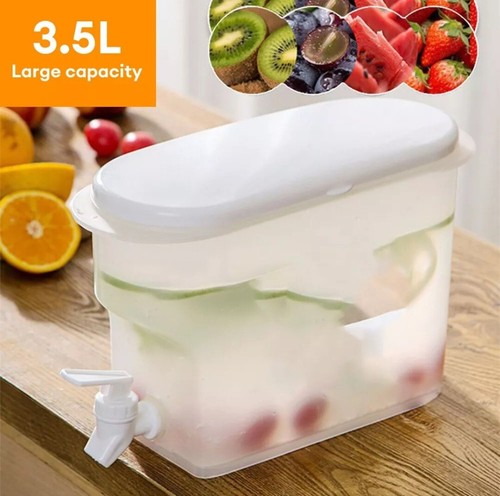 3.5L Beverage Dispenser with Leak-Proof Faucet for Juice, Water, Iced Tea, Cold