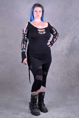 PIXIE WEAVE KLEID geknüpft Psytrance Festival Pixie Party maßgeschneidert Hippie Glastonbur