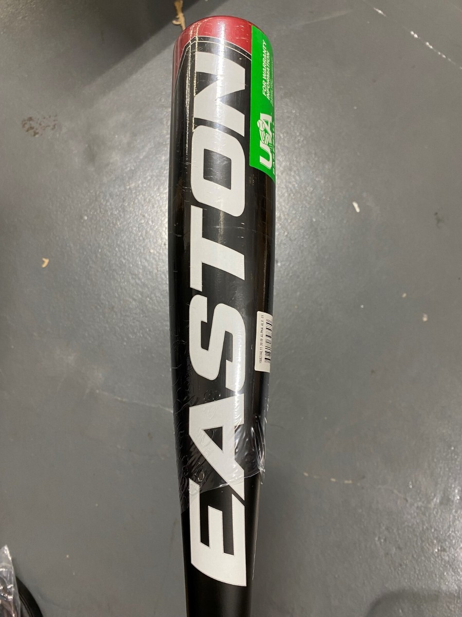 Batte De Baseball Easton Alpha ALX Jeunesse - 30 Pouces, 19 Oz, Diamètre 2 5/8, Aluminium Rouge