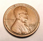 1921 S Lincoln Wheat Cent / Penny   *F - FINE*    **FREE SHIPPING**