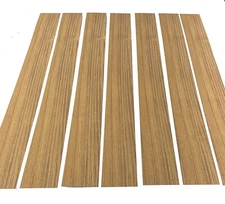 Teak Wood Veneer 7 Sheets (39.5" X 4" ) 7.5 Sq Ft