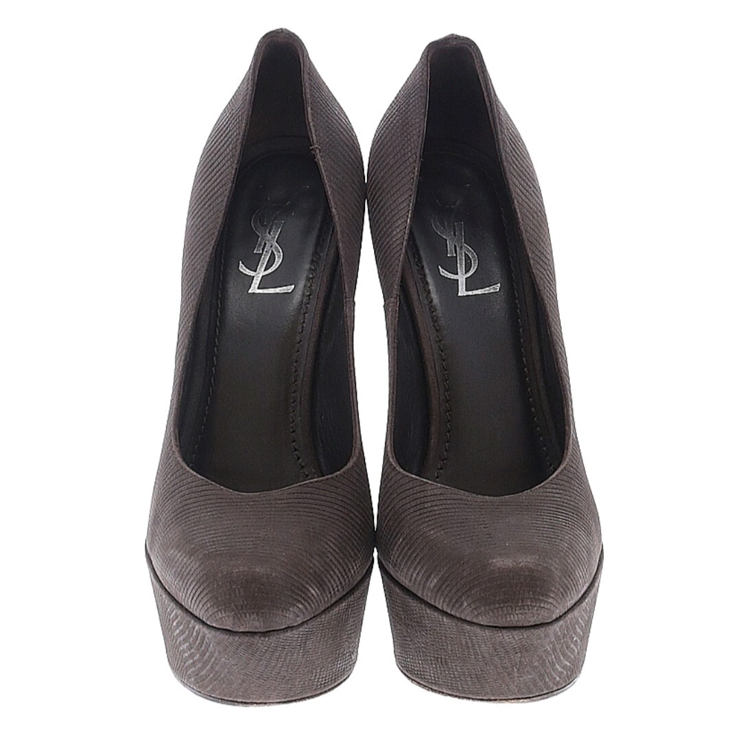 YSL Yves Saint Laurent Aliama lucertola pelle scamosciata EU 40 $695