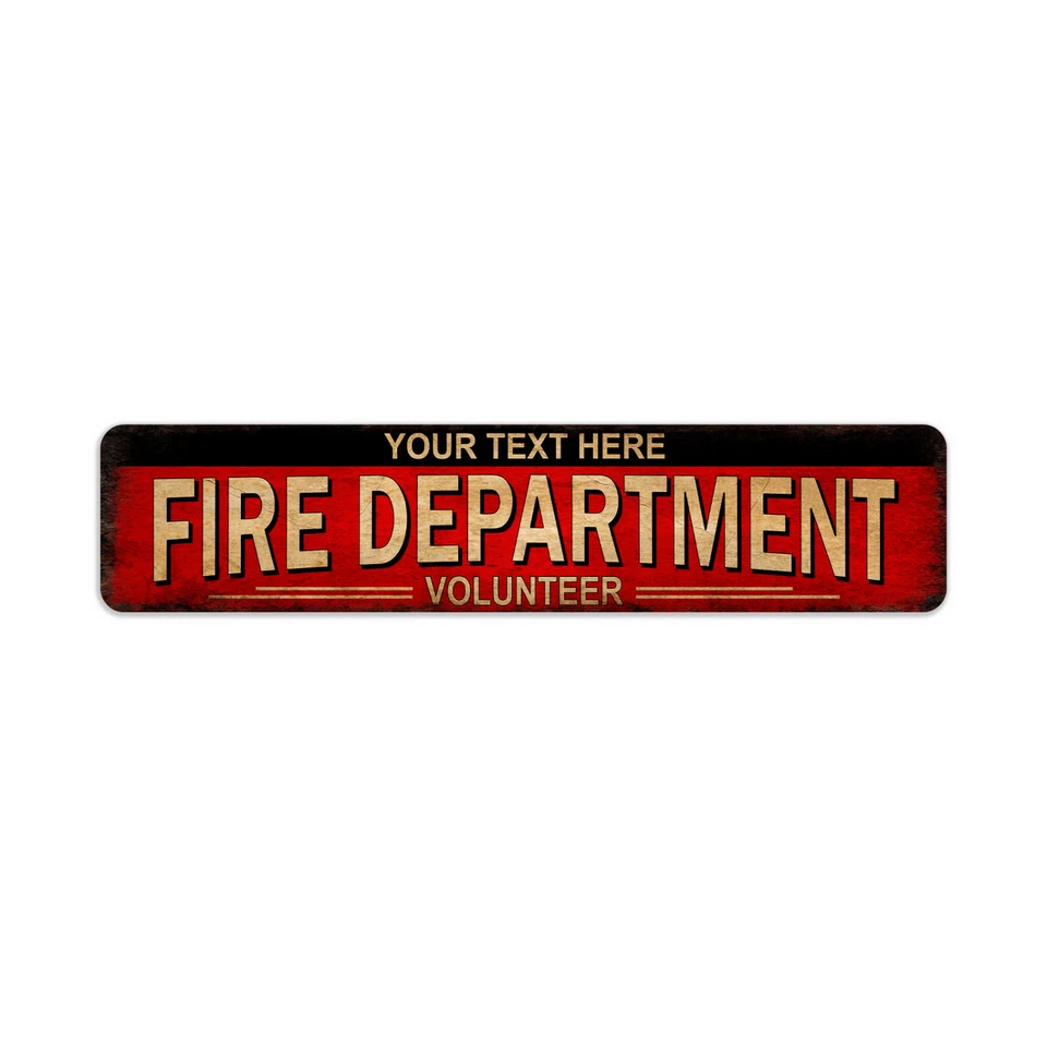Personalized Fire Department Sign Fire Station Decor Firemen House 104182002065 - Image 3 of 4