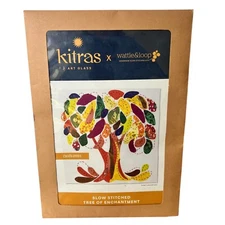 Wattle & Loop Kitras Art Glass AUTUMN Slow Stitched Tree of Enchantment Kit