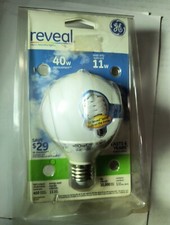GE Reveal Decorative Globe Light Bulbs 11W Replaces 40W