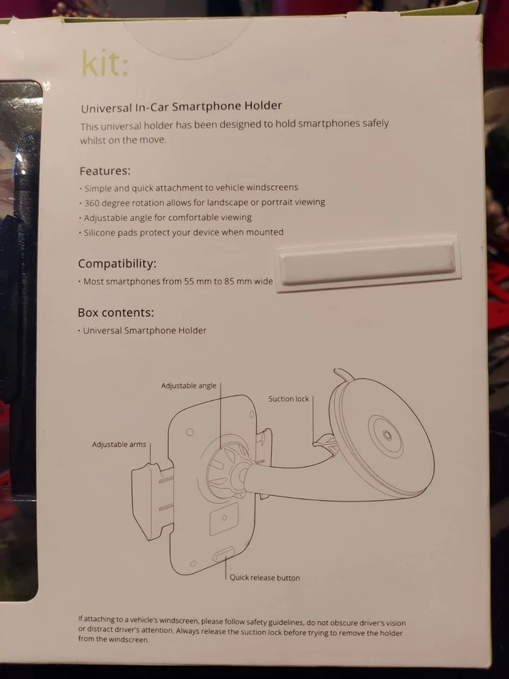 Универсальный автомобильный держатель для смартфона 360° в комплекте - Изображение 3 из 4