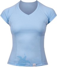 Henderson Women's S/S Scuba Water Shirt Lightweight Anti-UV Rash Guard Sz 6