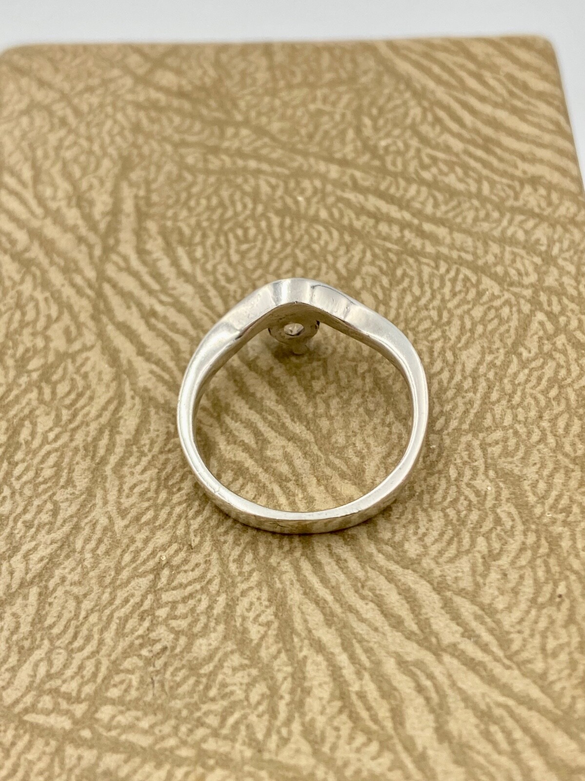 Sterling Silver Solitaire Ring  - Clear Gemstone … - image 5