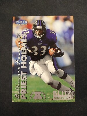 1999 Fleer Tradition Priest Holmes Blitz Collection BALTIMORE RAVENS EH