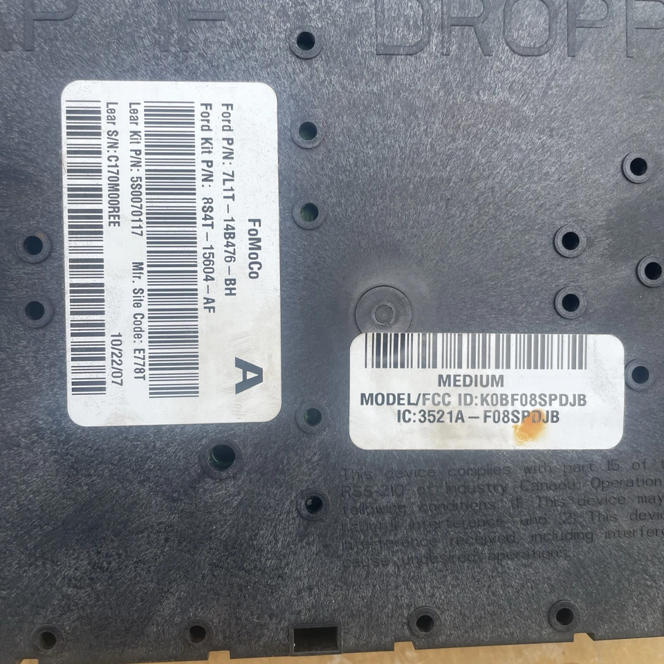 Ford Focus 2009 caja de fusibles del motor 7l1t14b476bj Foto 3 de 4