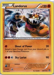 Landorus 58/111 Holo Rare Furious Fists