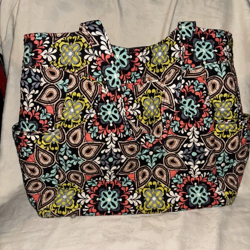 Vera Bradley Iconic Glenna Satchel Shoulder Purse Retired Sierra Pattern - Picture 1 of 7