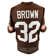 Jim Brown Jersey Brown Cleveland | Unisex Adult Sizes S-5XL Unsigned Sewn Stitch