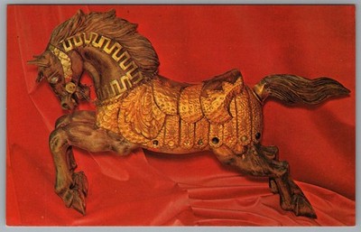 Beverly Hills CA Mary Royer Interiors Enchanting Wooden Horses c1964 Ad Postcard