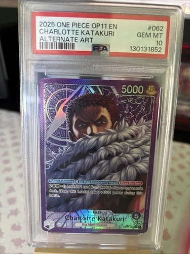 Charlotte Katakuri (062) (Alt Art) OP11-062 A Fist of Divine Speed Foil PSA 10