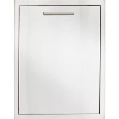 Blaze 20-Inch Roll-Out Stainless Steel Double Trash / Recycling Bin