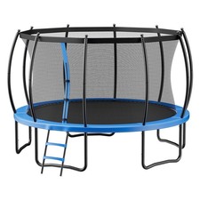 15FT All-Steel Trampoline with Thickened Pad, Anti-Rust, 470lb Load