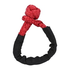 Soft synthetic fiber shackles for boats and vehicles,