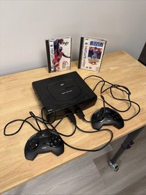 Sega Saturn MK-80000 Video Game Console Bundle with 2 Controllers Black