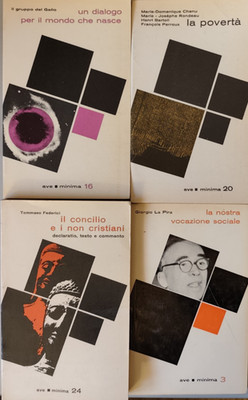 Ave minima 4 Bände, Tommaso Federici, gr. Del Gallo, G. La Pira, Dom. Chanu