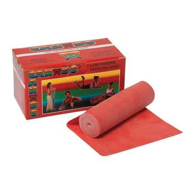 Cando Exercise Band Red Light Resistance 6 Yard Roll 5 Inch Wide