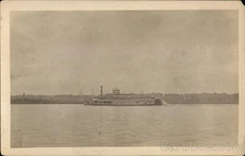 Steamer "Columbia" Original Vintage Real Photo Postcard RPPC