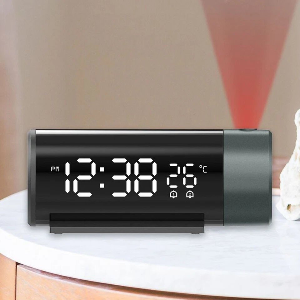Digital Projection Clock Featuring Night Mode and User Friendly Controls - Image 2 of 4