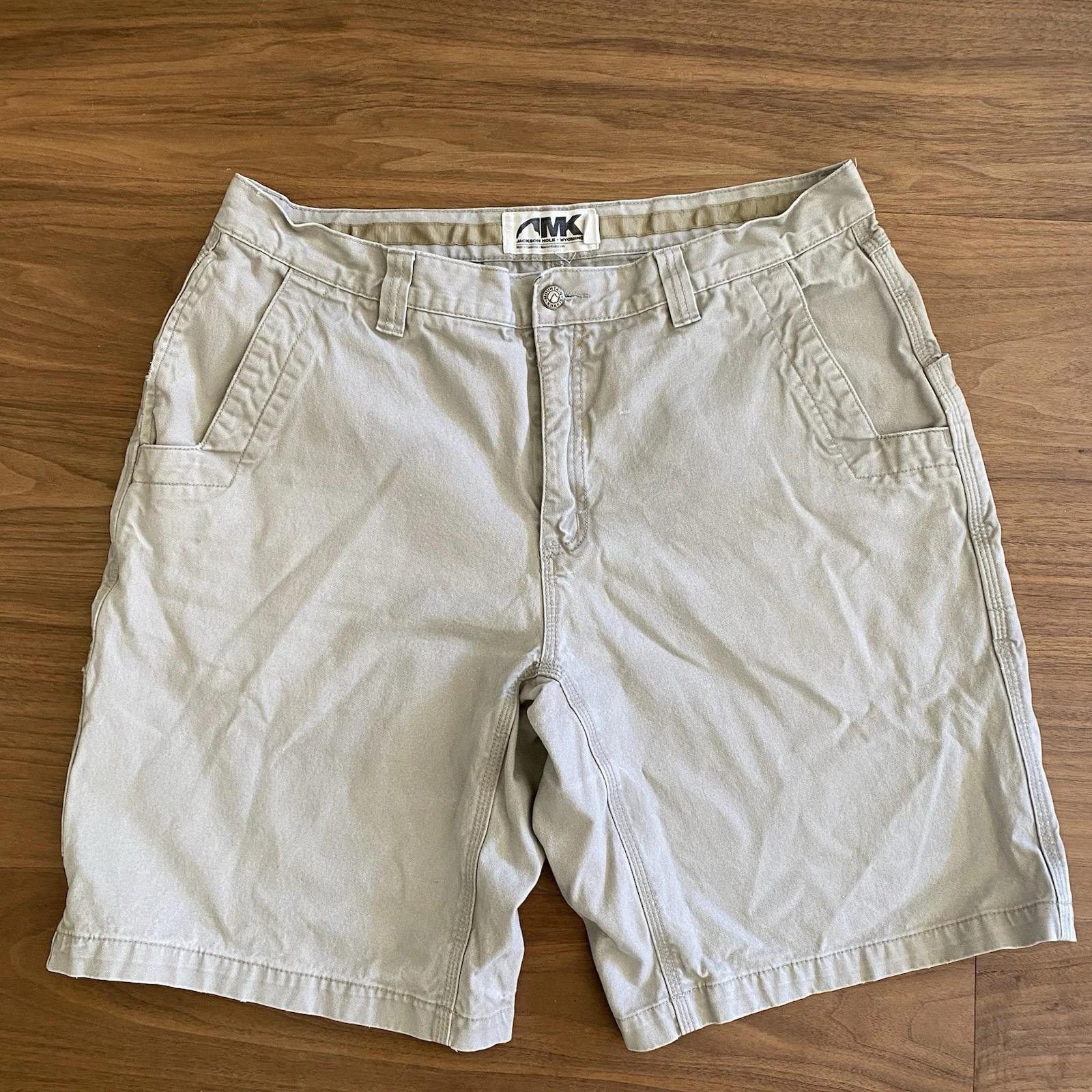 Mountain Khakis Shorts Mens 38 Khaki Cargo Outdoor Hiking Workwear