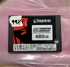 Kingston SSD DC500M 480GB SSD Black SEDC500M/480G Data Center Series 99% Health
