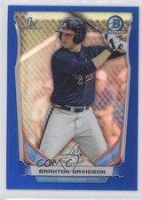 2014 Bowman Draft Chrome Blue Refractor 293/399 Braxton Davidson #CDP28 0c4