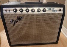 Vintage 1975 Fender Princeton Reverb Silverface Tube Amp USA A33175 Powers On