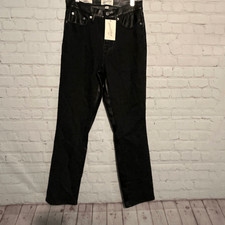 Universal Thread Mid-Rise 80s Slim Faux Leather Jeans Size 4R