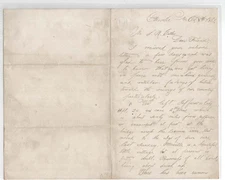 Union Civil War Letter 1861 Harvey Gray 25th Illinois Vol. Patriotic Content!