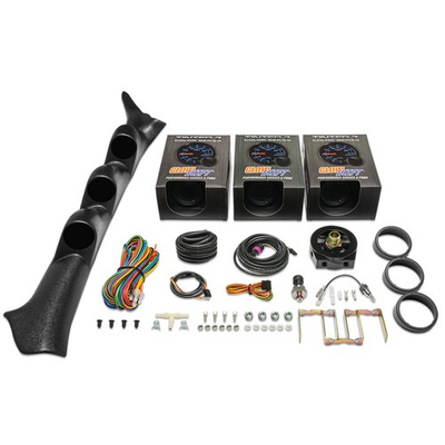 #ad GlowShift Boost Oil PSI Oil Temp Gauges Pod for 02 07 Subaru Impreza WRX $304.99